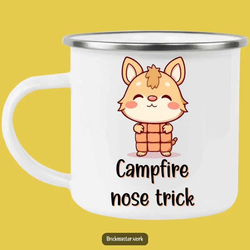 Funny Balancing Brick Animal Camping Mug: Hilarious Juggler Outdoor Fun