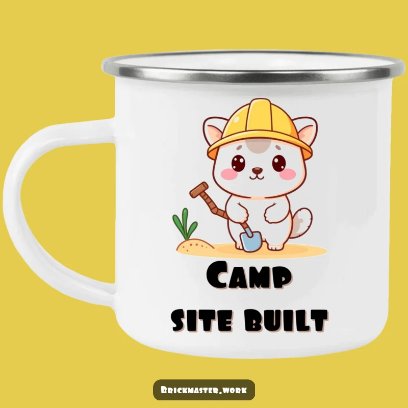 Funny Construction Animal Camping Mug: Rugged and Hilarious Outdoor Drinkware