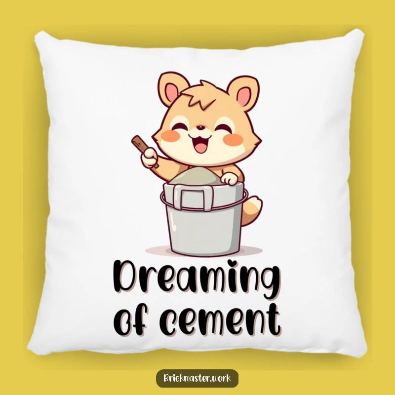 Funny Cement Mixer Animal Pillow: Cozy and Cheerful Decor