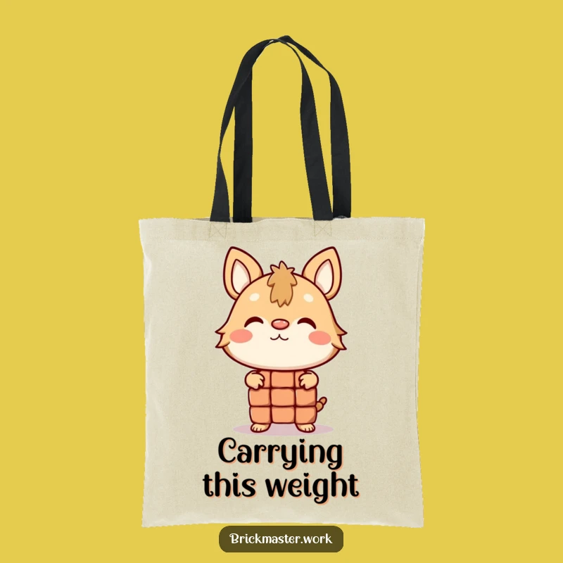 Funny Balancing Brick Animal Tote Bag: Hilarious Juggler Carry-All